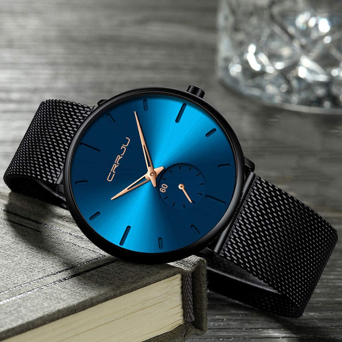 Men's Ultra-Thin Minimalist Waterproof Fashion Wrist Watch Cheap Sale Manchester