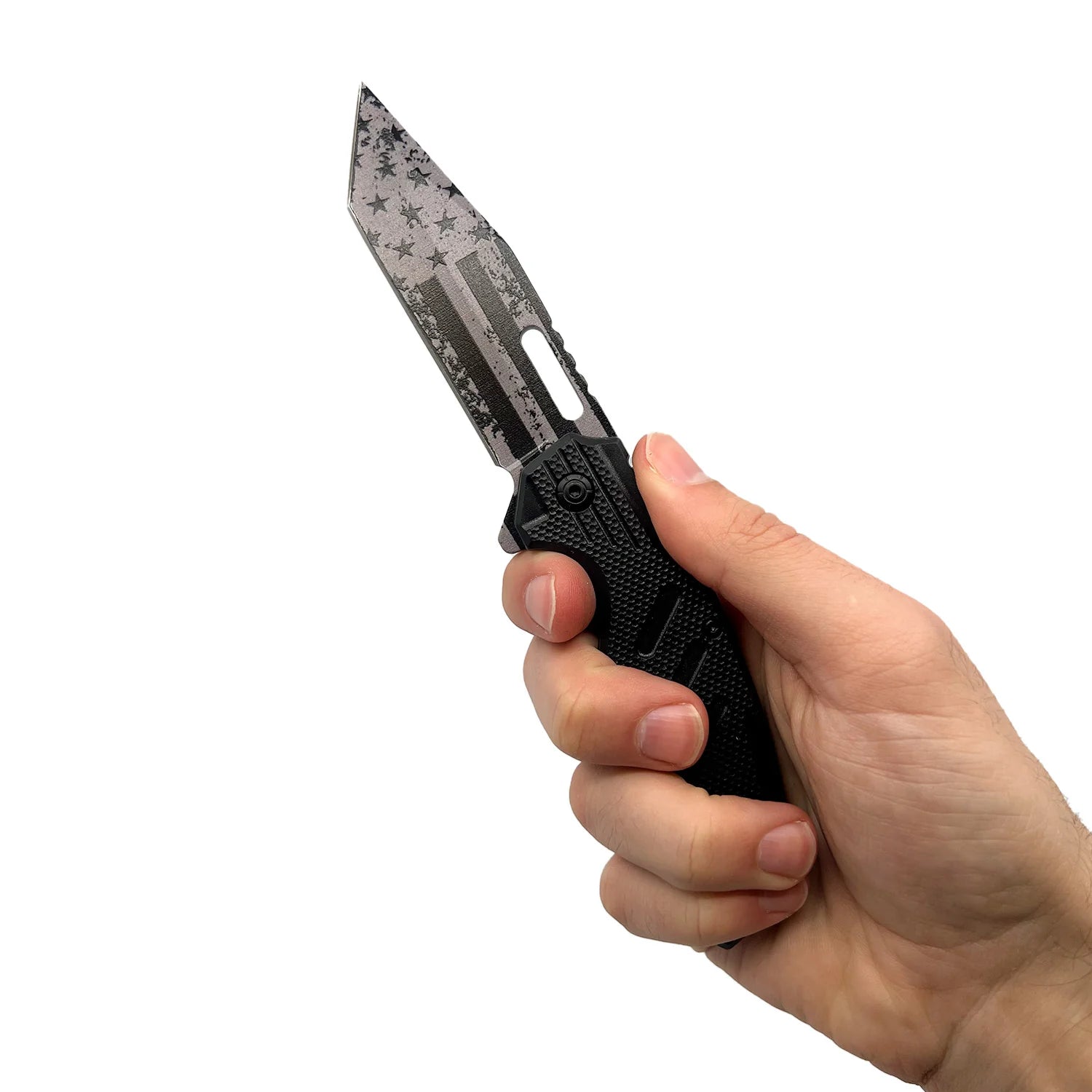 2-Pack: 4.75 American Flag Tanto Blade with ABS Handle Buy Cheap Outlet