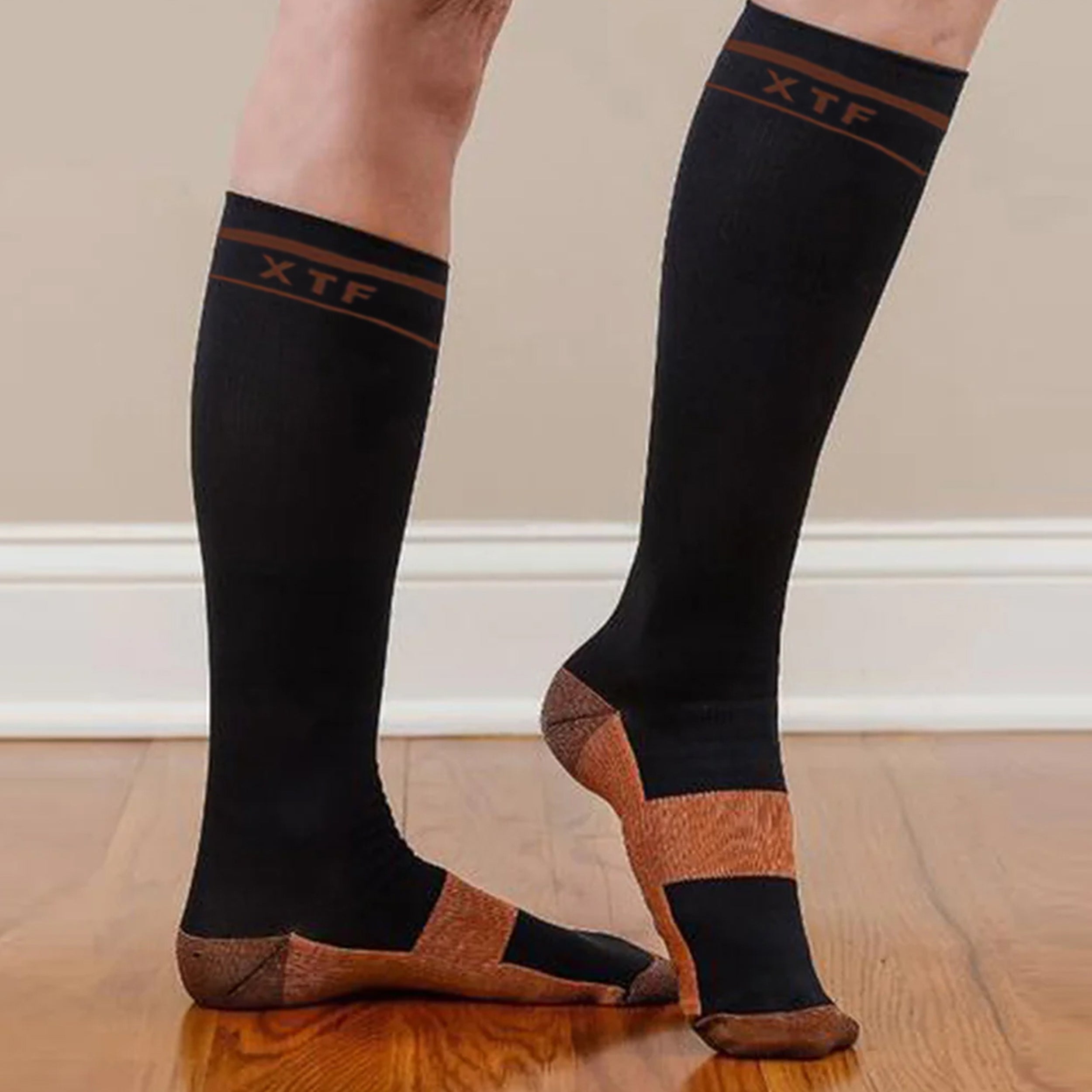 6-Pairs: Unisex Copper-Infused Knee High Compression Socks Outlet 100% Authentic