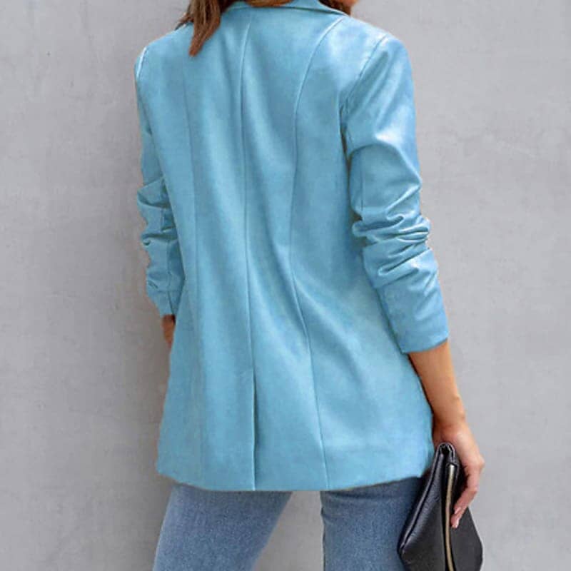 Women's Blazer Warm Breathable Outdoor Office Street Pocket Single Breasted Turndown Outlet 2025 New