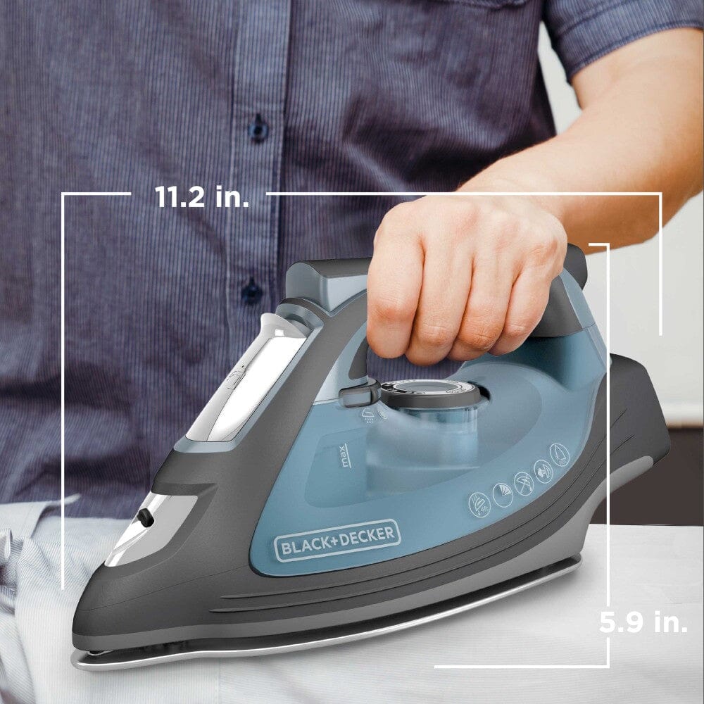 BLACK+DECKER IMPACT Advanced Steam Iron with Maximum Durability and 360 Pivoting Cord Get Authentic