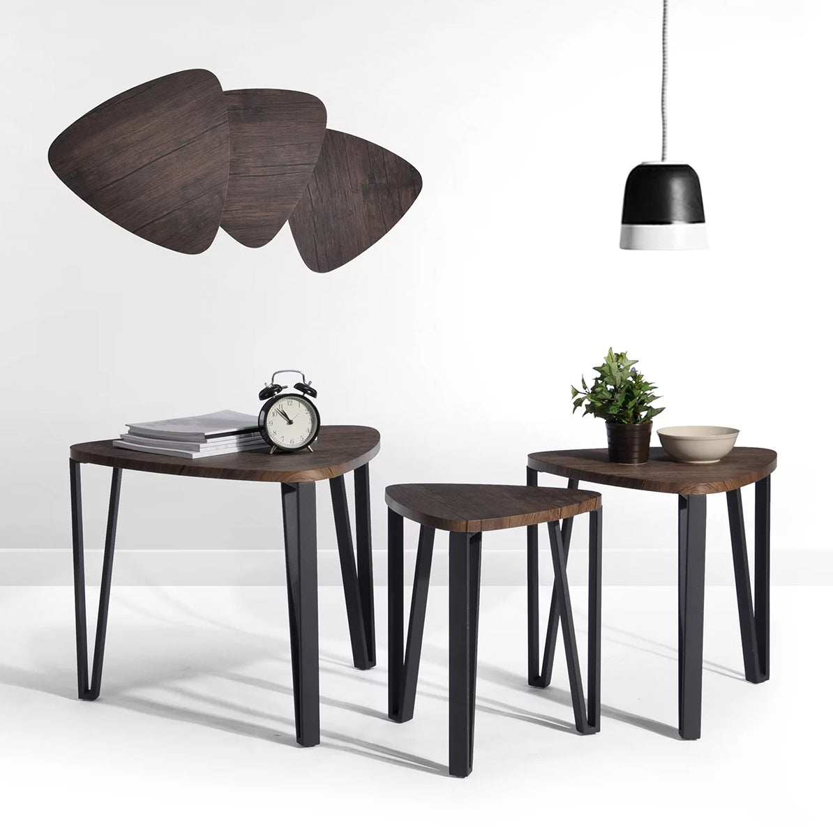 3-Pack: Stacking Side Table Set Brand New Unisex Cheap Online