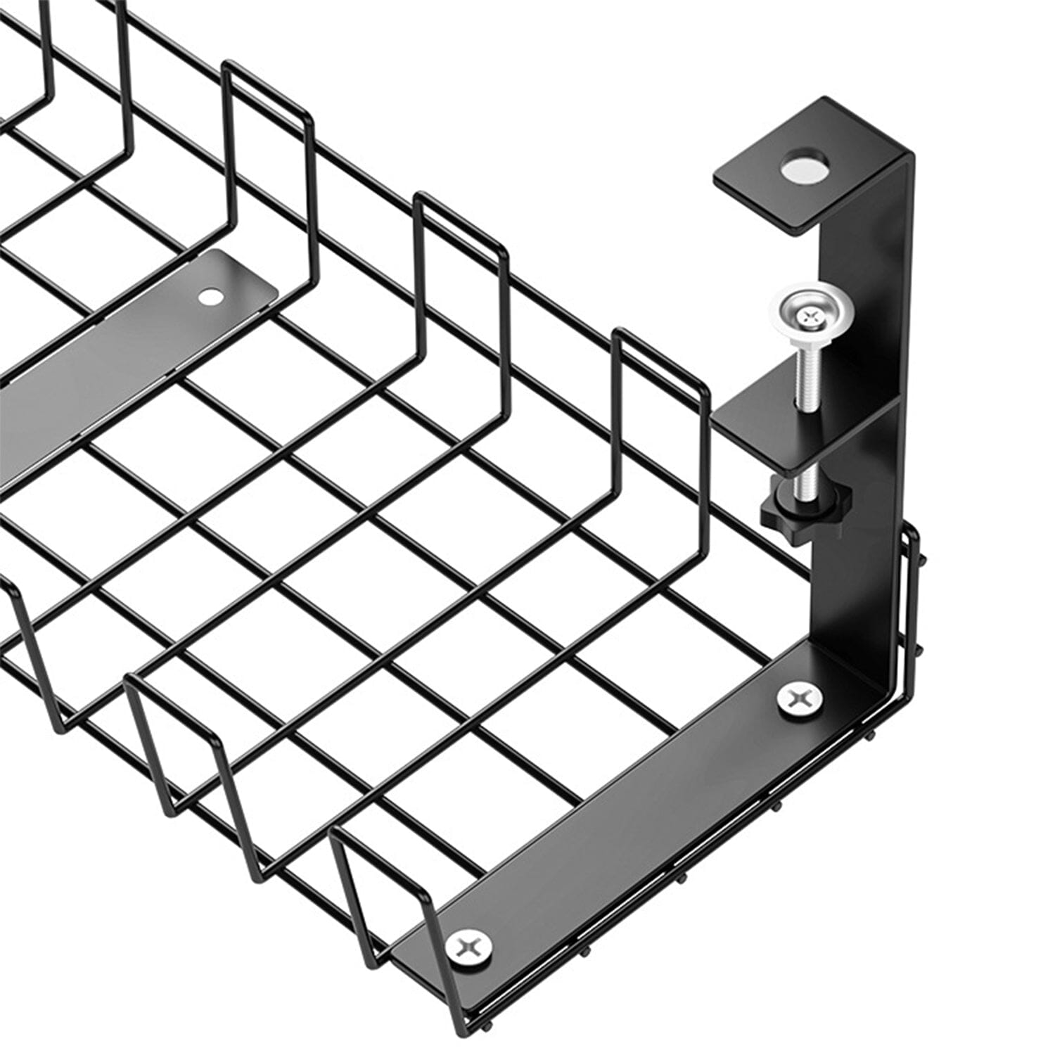 Under Desk Cable Management Tray 15.2in No Drill Desk Cable Cord Organizer Professional Cheap Pice