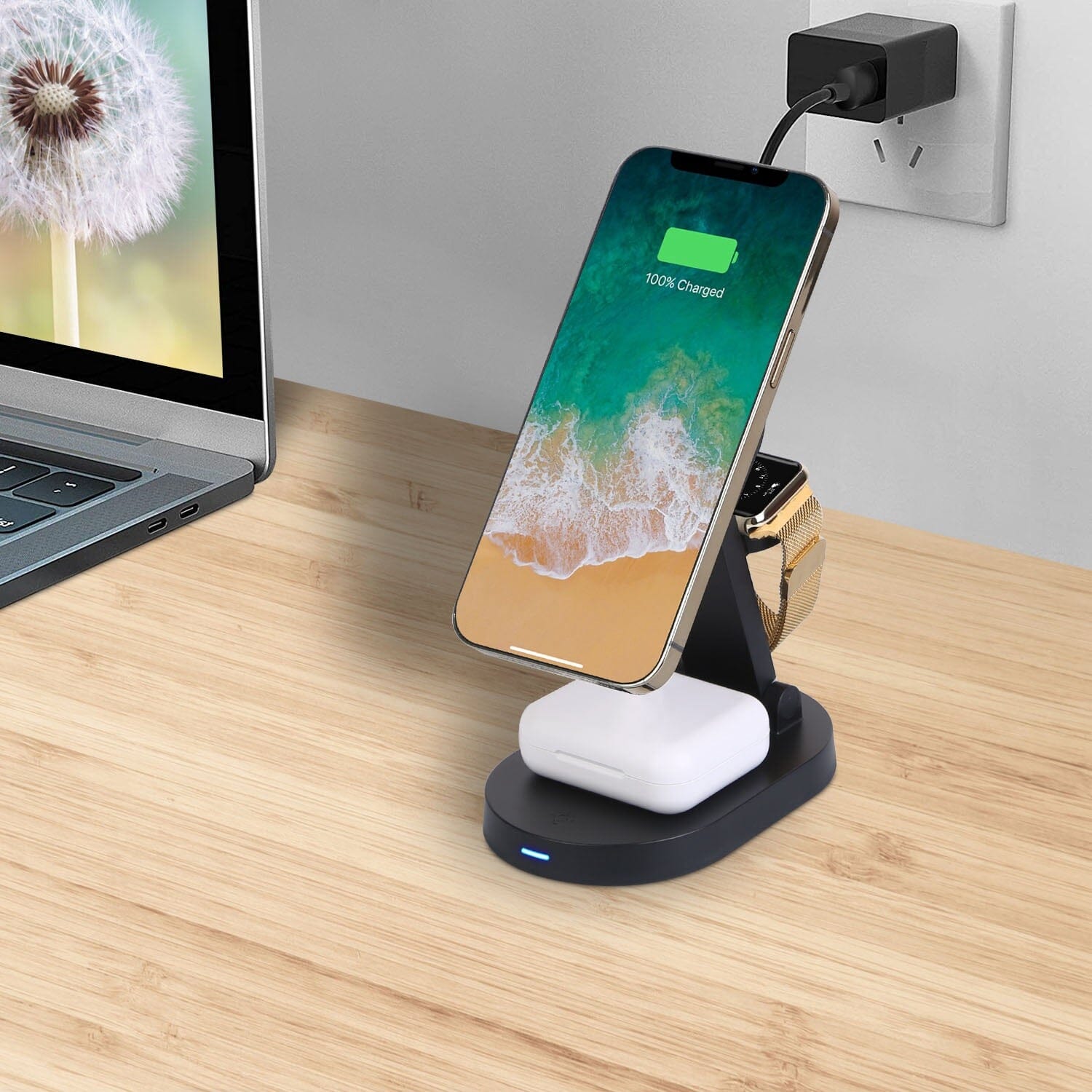 4-in-1 15W Foldable Magnetic Wireless Charging Station Cheap Sale Cheap