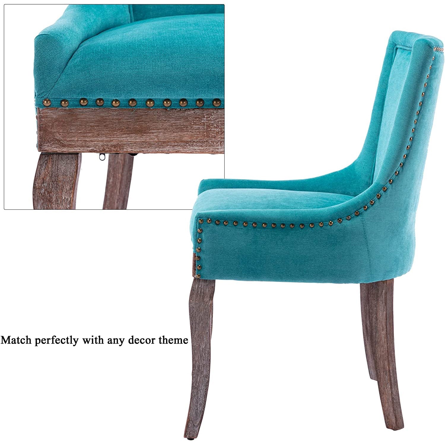 2-Pack: Fabric Upholstered Side Chairs Set Sale Finishline