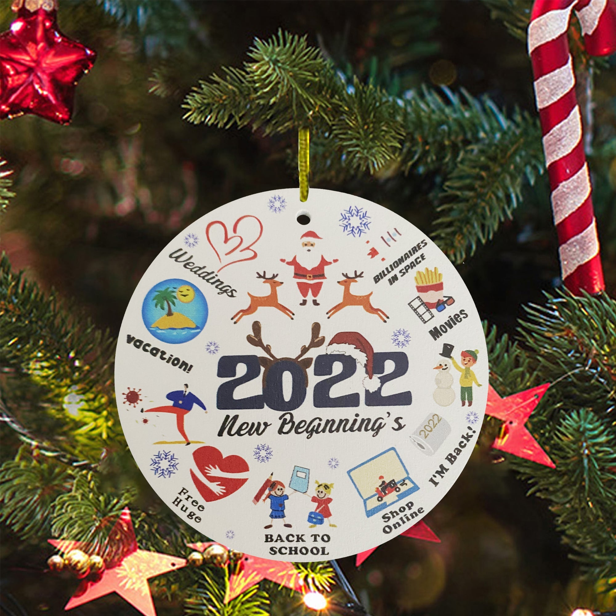 2022 Keepsake Christmas Tree Ornament and Hanging Decorations Cheap Sale Perfect