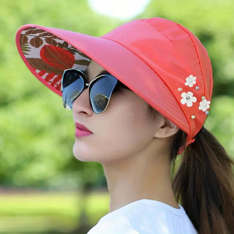 Wide Brim Sun Visor Foldable Picnic Hat Beach UV Protection Scallop Cap Cheap Get Authentic