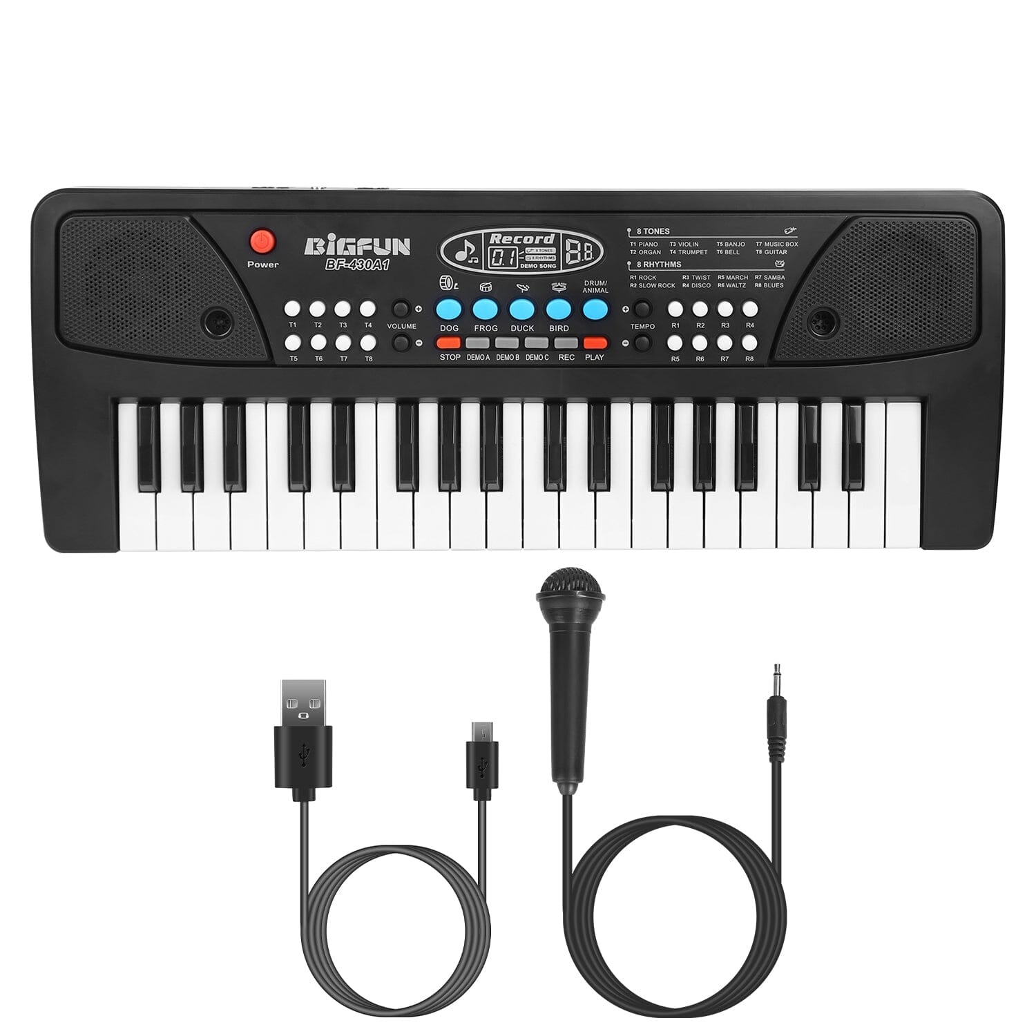 37 Keys Digital Music Electronic Keyboard Instrument with Microphone Get Authentic