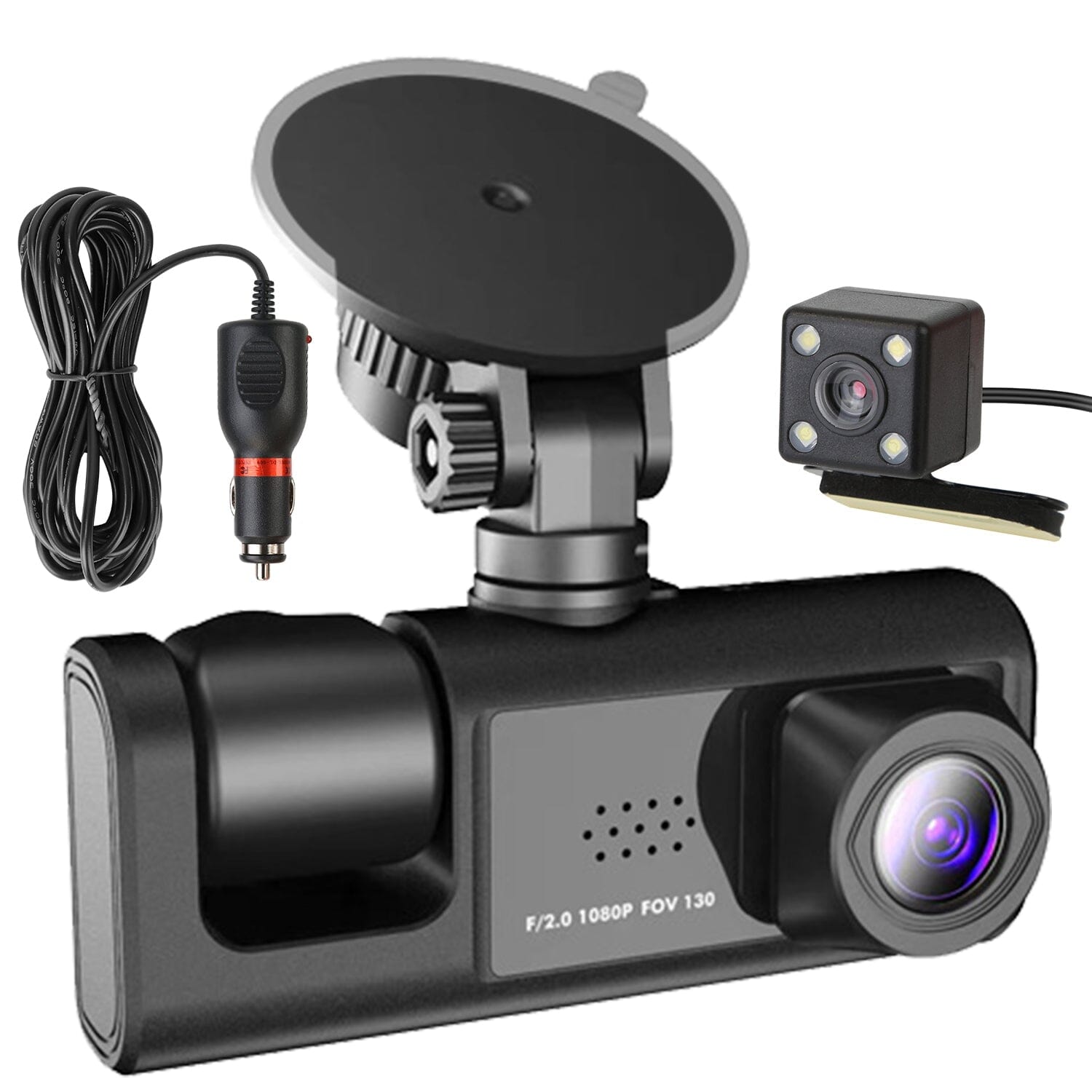 3 Channel Car DVR Dash Cam Video Recorder Tumblr Cheap Online