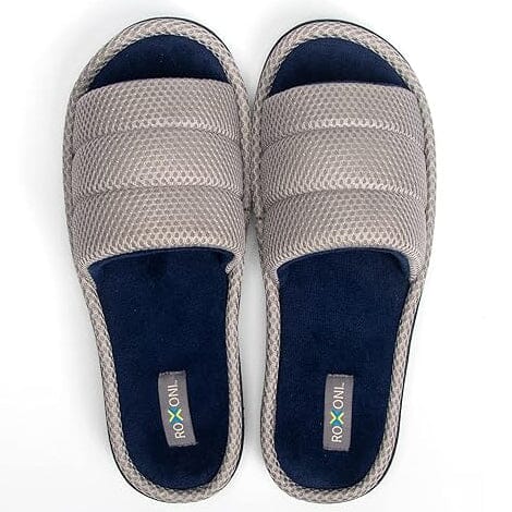 Roxoni Plush Slippers for Men Open Toe House Slippers for Superior Comfort Wholesale Pice Cheap Online