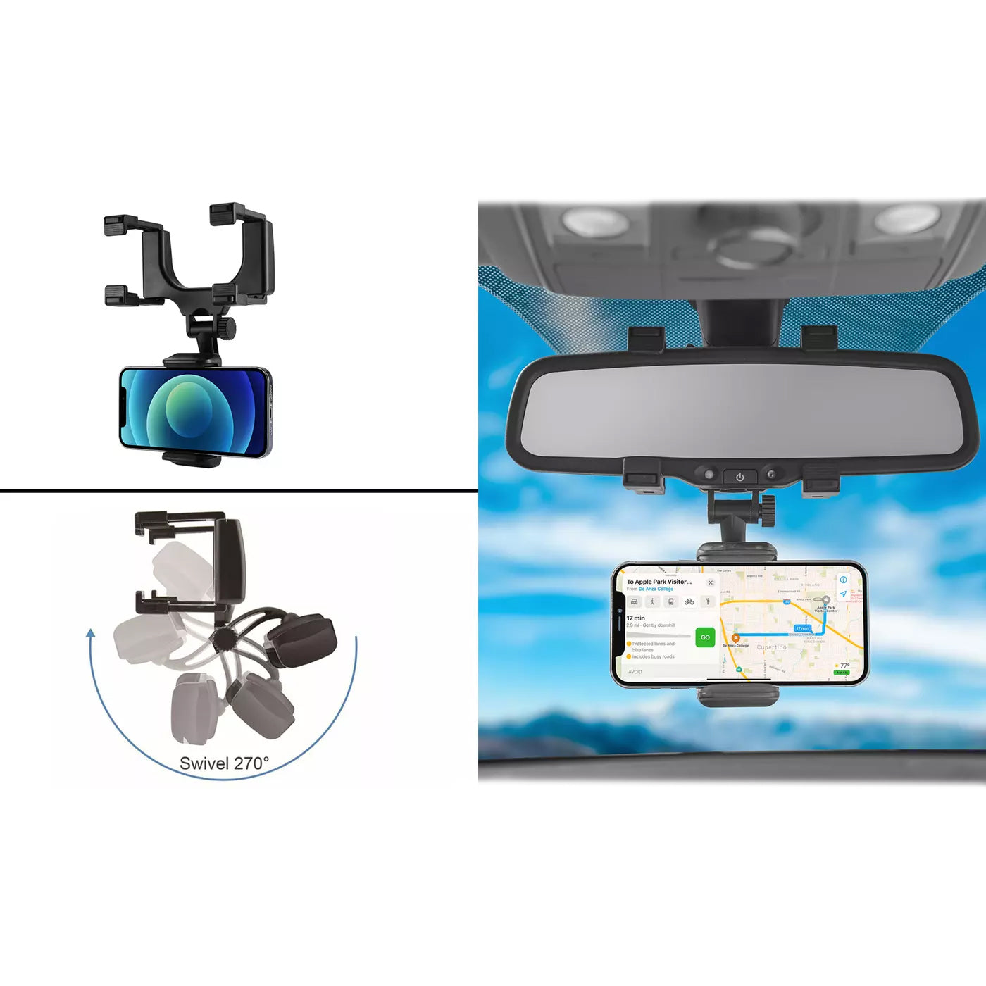 LAX Premium Rear View Mirror Car Mount Visit New Sale Online