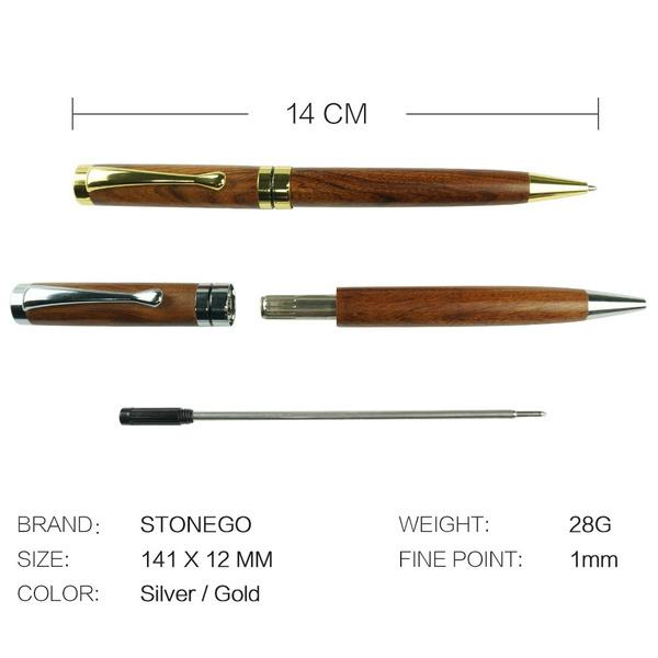 2-Pack: Wooden Twist Ballpoint Pen Marketable Sale Online