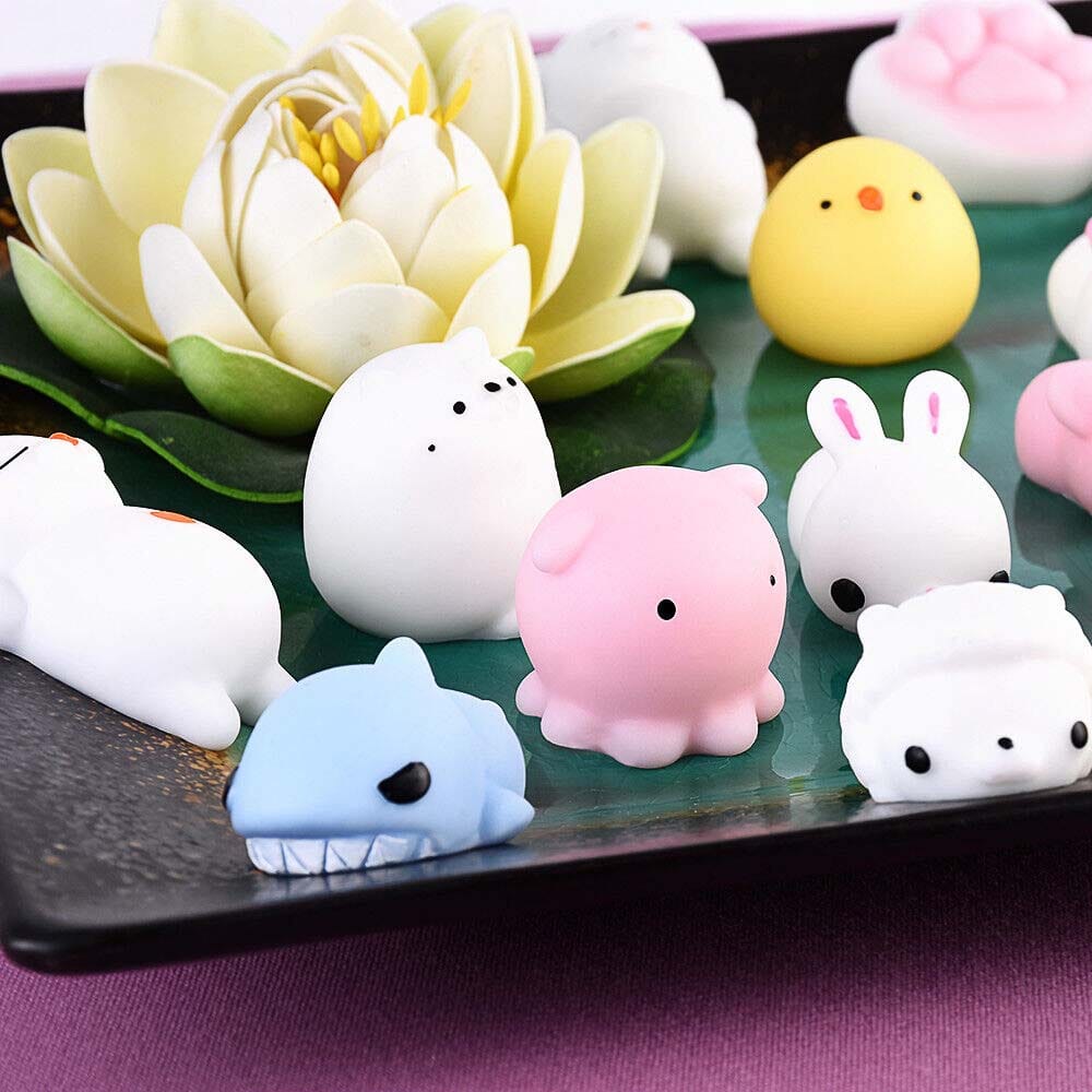 20-Pieces: Cute Animal Kawaii Stress & Anxiety Relief Squishy Toys Outlet Locations Cheap Online