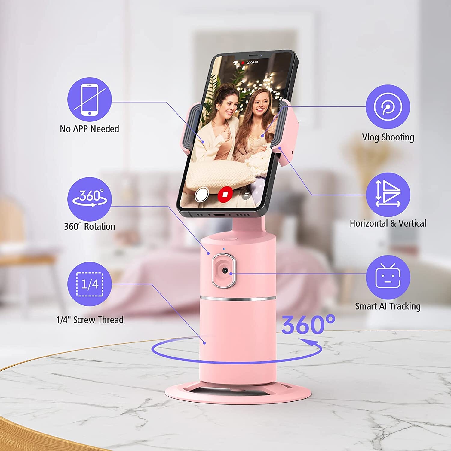 Auto Face Tracking Phone Holder Wholesale Pice Cheap Pice