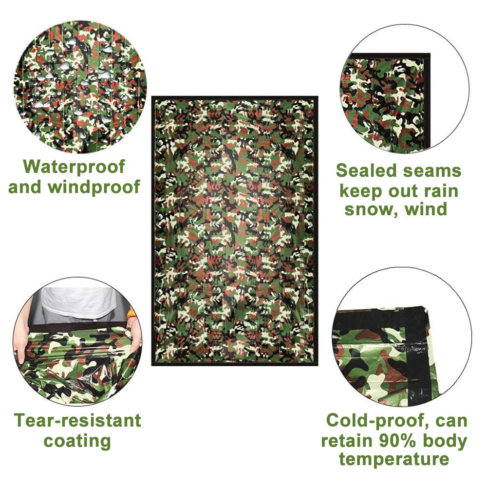 2-Pack: Camping Sleeping Bag Camouflage Buy Authentic Online