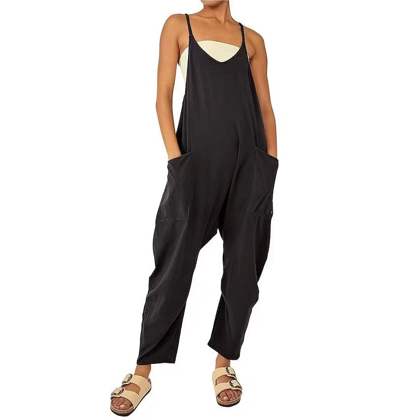 Women's Jumpsuit Maternity Solid Color V Neck Regular Fit Sleeveless Clearance Low Pice