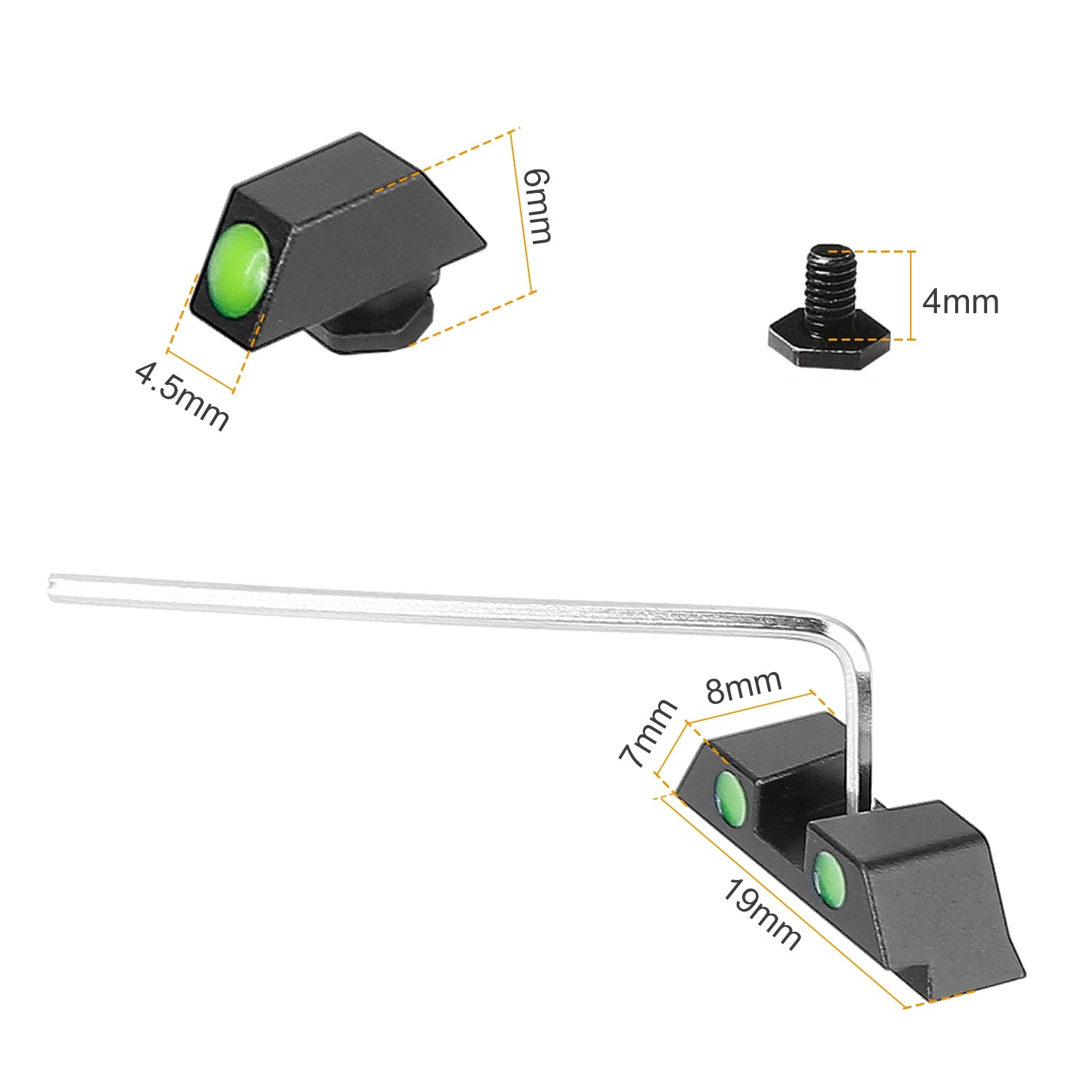 3-Dot Green Gun Night Sight Set Great Deals Sale Online