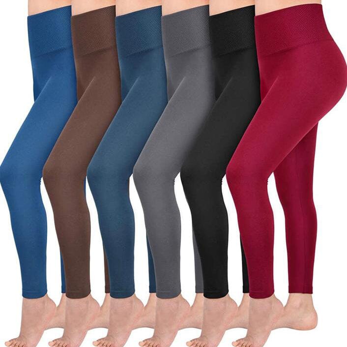 6-Pack: Women’s Extra Fleece Leggings High Waist Very Cheap Sale Online