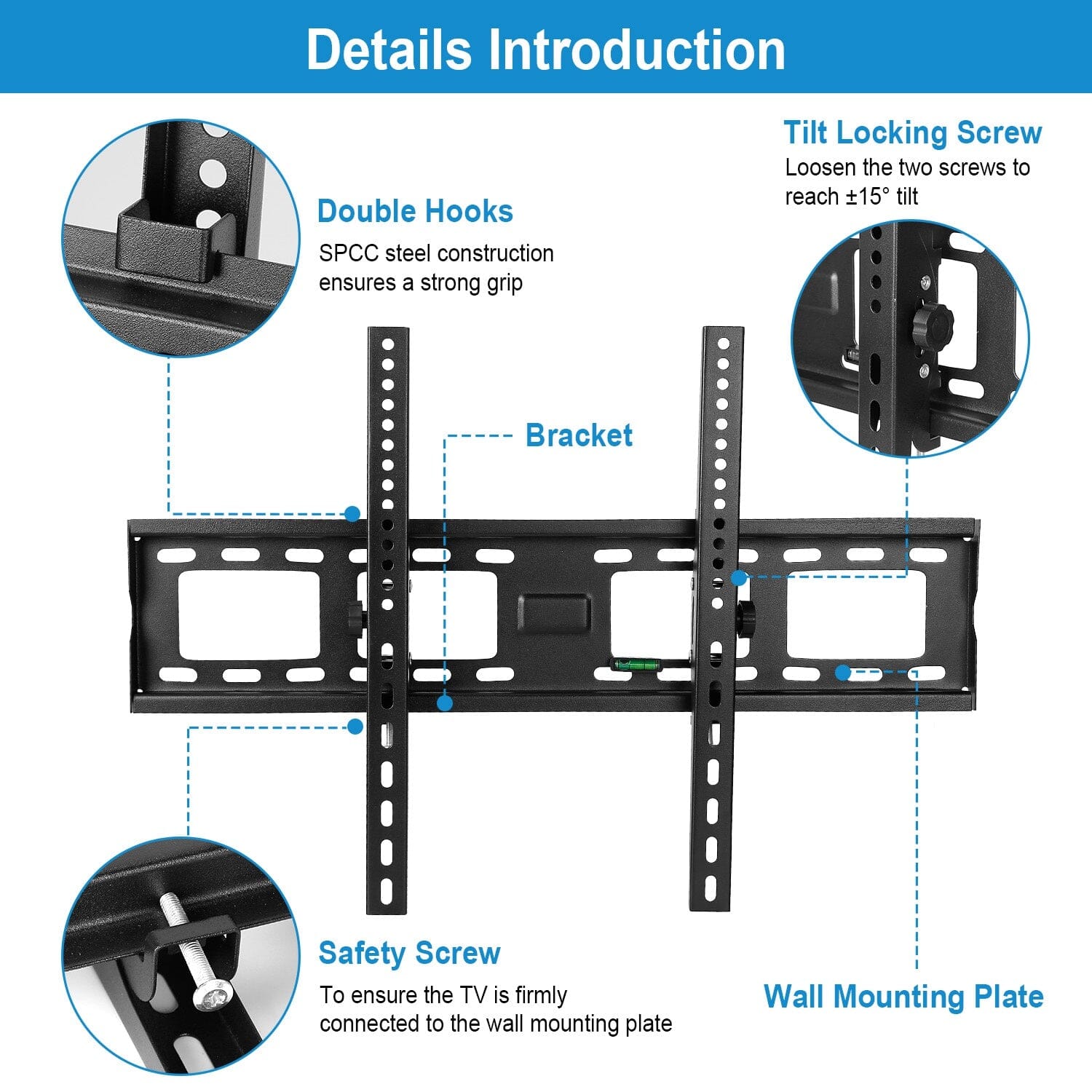 Tilt TV Wall Mount Bracket for 37-70 LED/LCD/PLASMA Flat TV From China