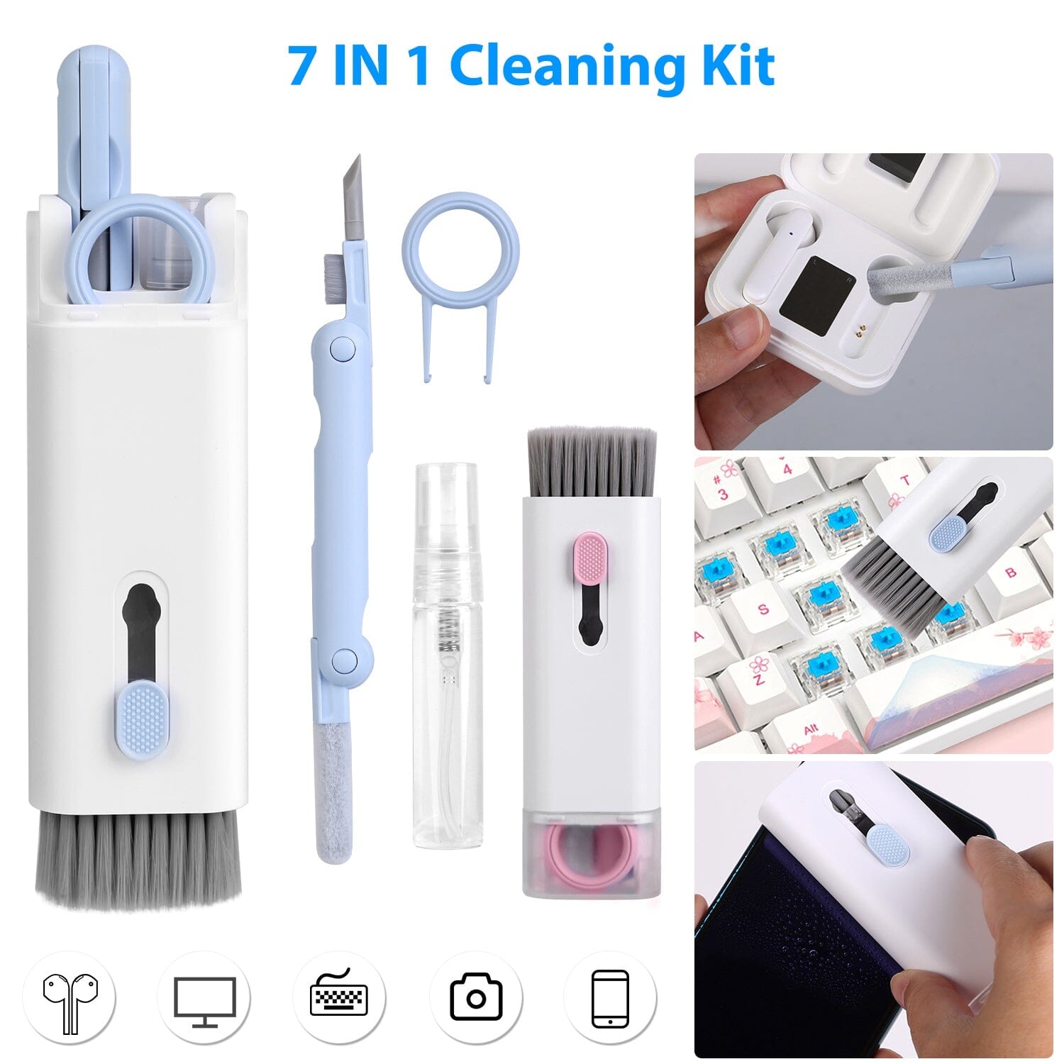 7-in-1 Laptop Keyboard Dust Cleaner Brush Outlet Best Place