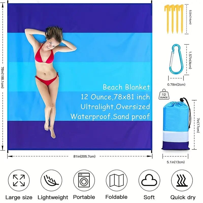 Oversized Waterproof Beach Blanket Marketable