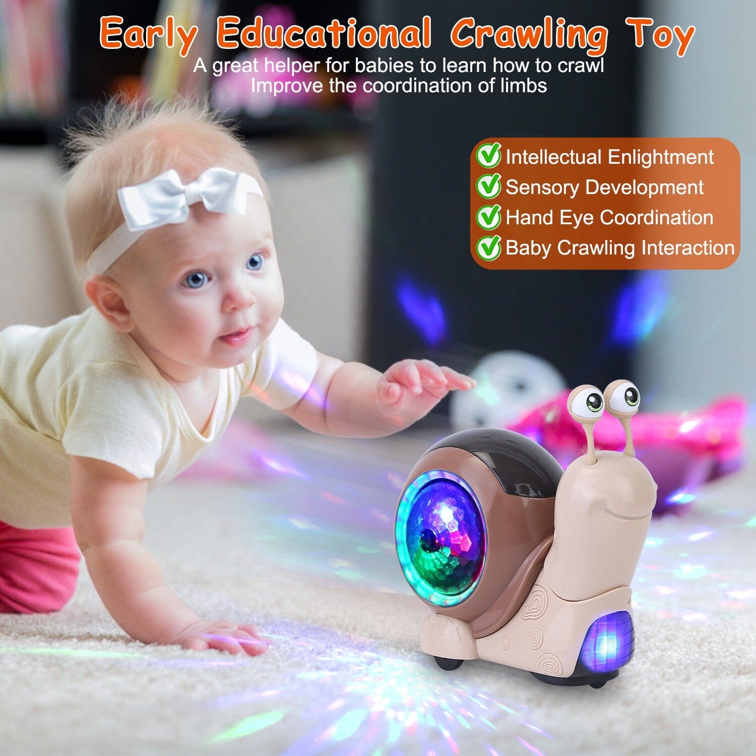 Infant Interaction Toy Automatic Obstacle Avoidance with Music Collections Cheap Pice