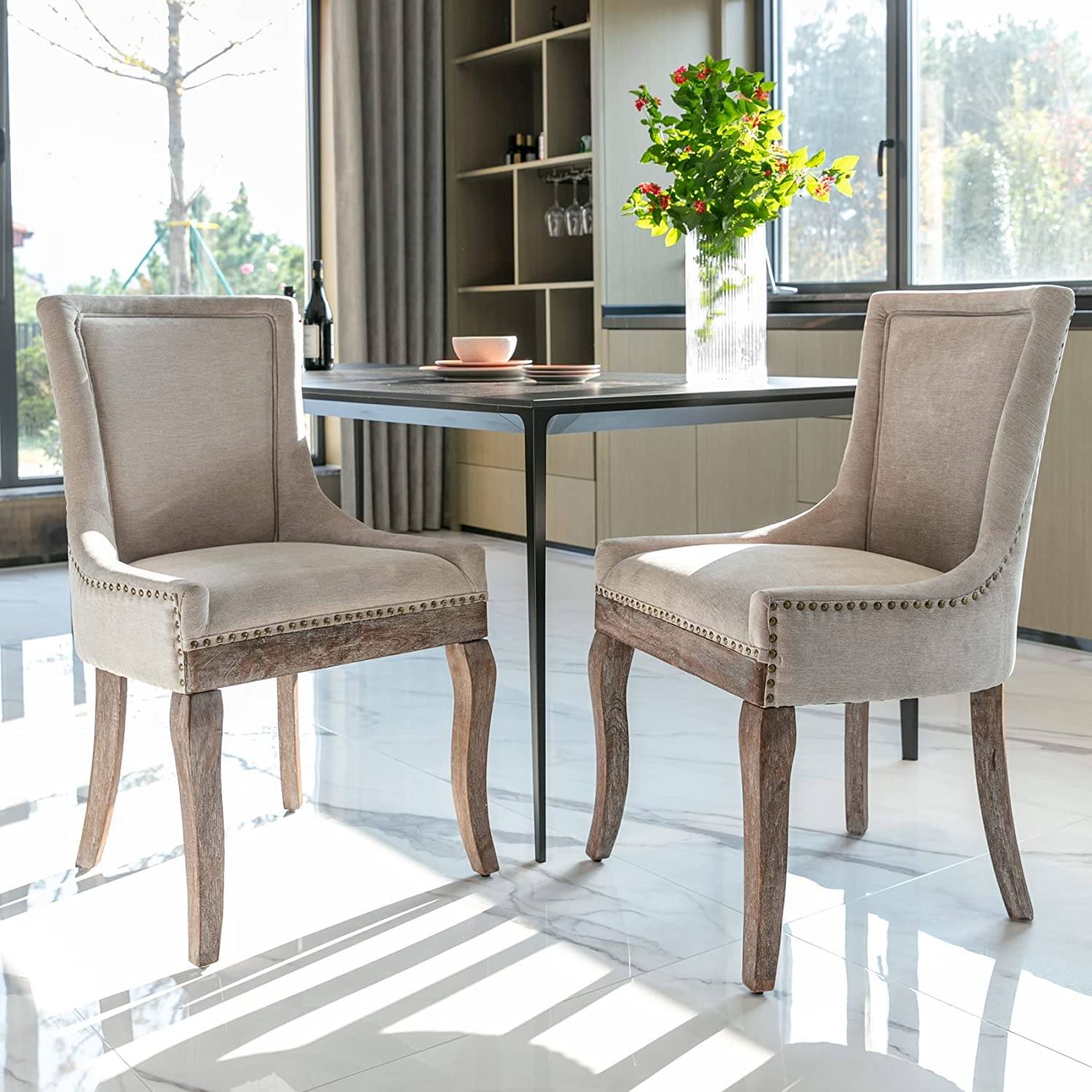 2-Pack: Fabric Upholstered Side Chairs Set Sale Finishline