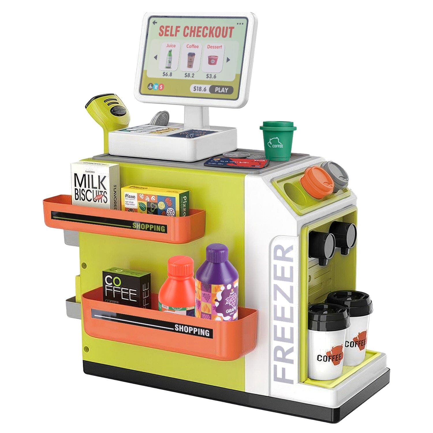 48-Piece: Pretend Cash Register Play Toy Set Really Cheap Shoes Online