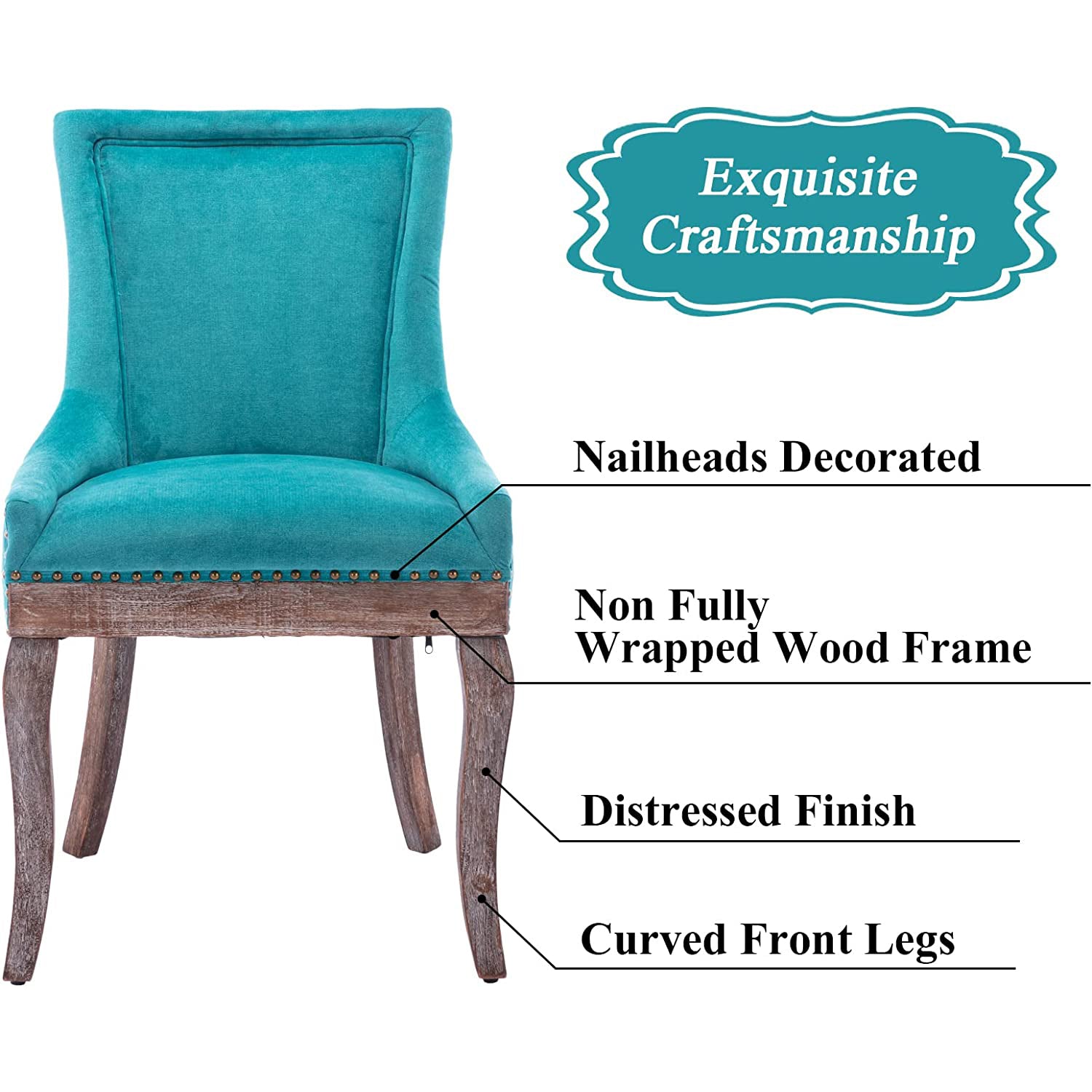 2-Pack: Fabric Upholstered Side Chairs Set Sale Finishline