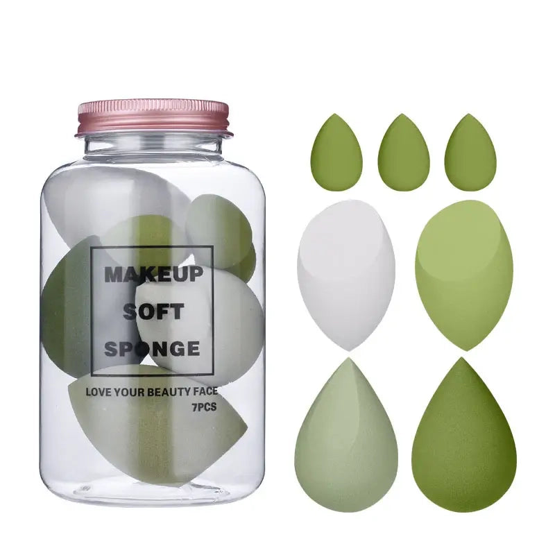 7-Pieces Set: Puff Teardrop Blender Foundation Sponge Set Order Cheap Online