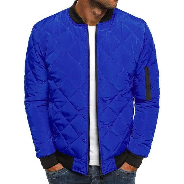 Men's Bomber Quilted Diamond Padded Jacket Clearance Nicekicks