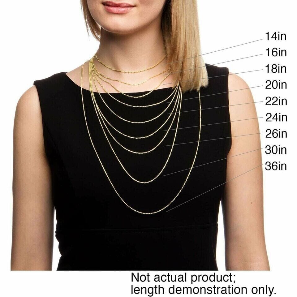 10k Yellow Gold 5MM Curb Chain Cuban Link Necklace 16-30 Made In Italy Outlet New Arrival