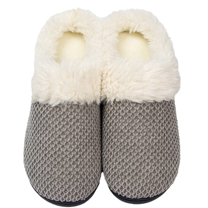 Roxoni Women's Fleece Trim Knit Sweater Furr Clog Slipper Clearance Get To Buy