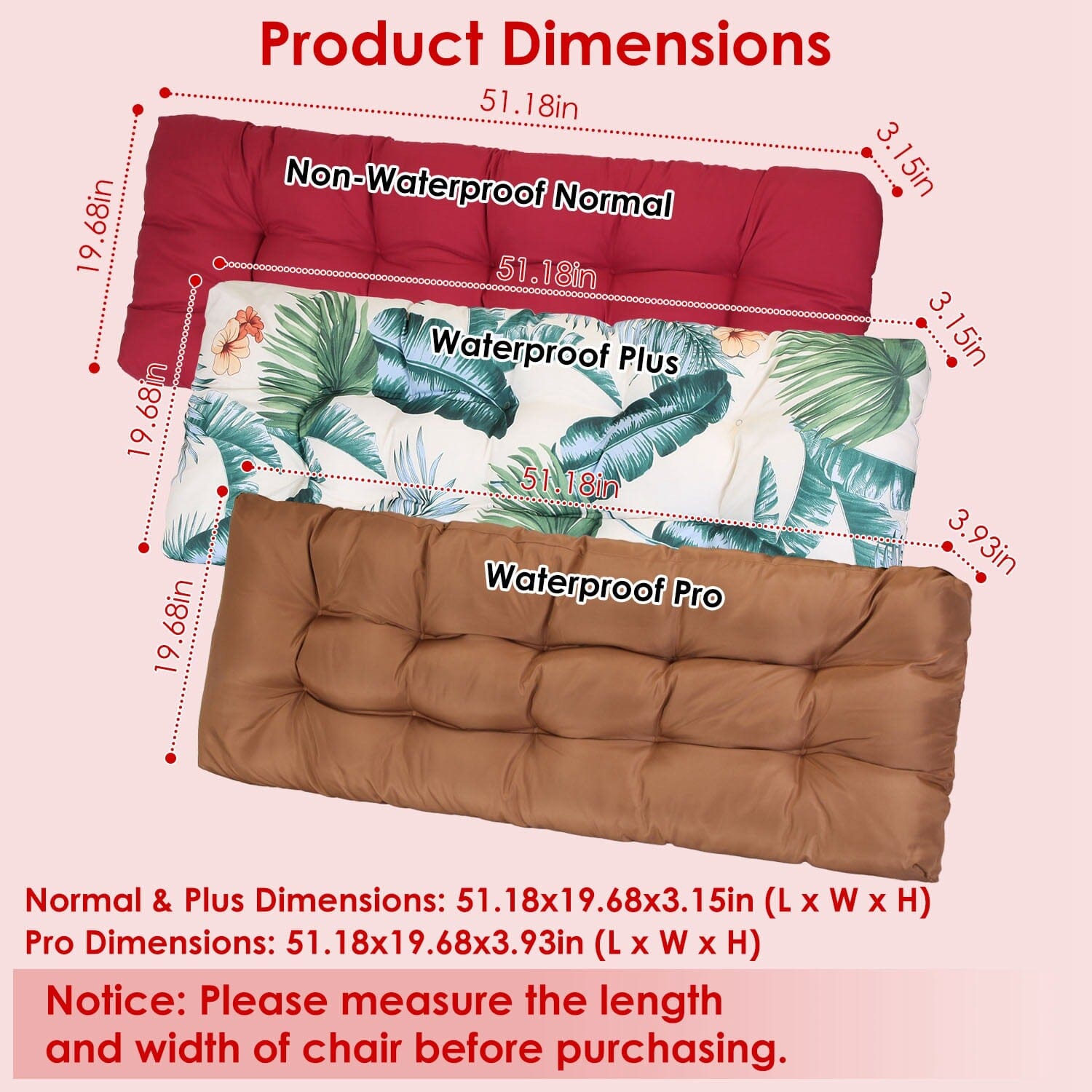 Bench Seat Cushion for Indoor Outdoor Furniture Non-Slip Buy Cheap Websites