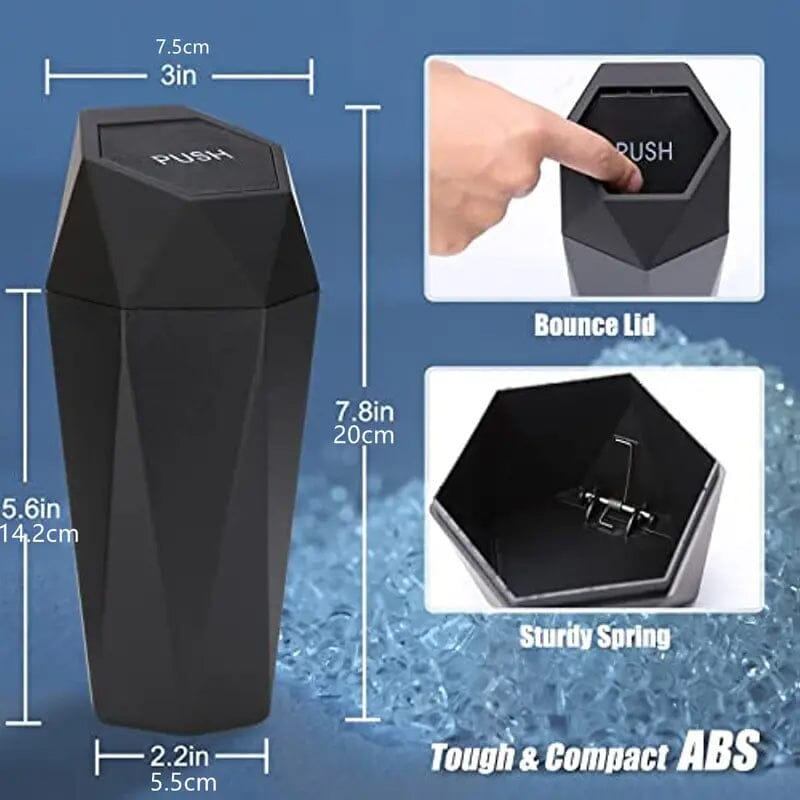 2-Piece: Compact Car Mini Trash Can Sale Reliable