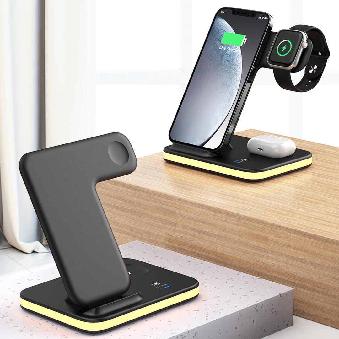 4-in-1 Wireless Charging Stand with Night Light Genuine Cheap Pice