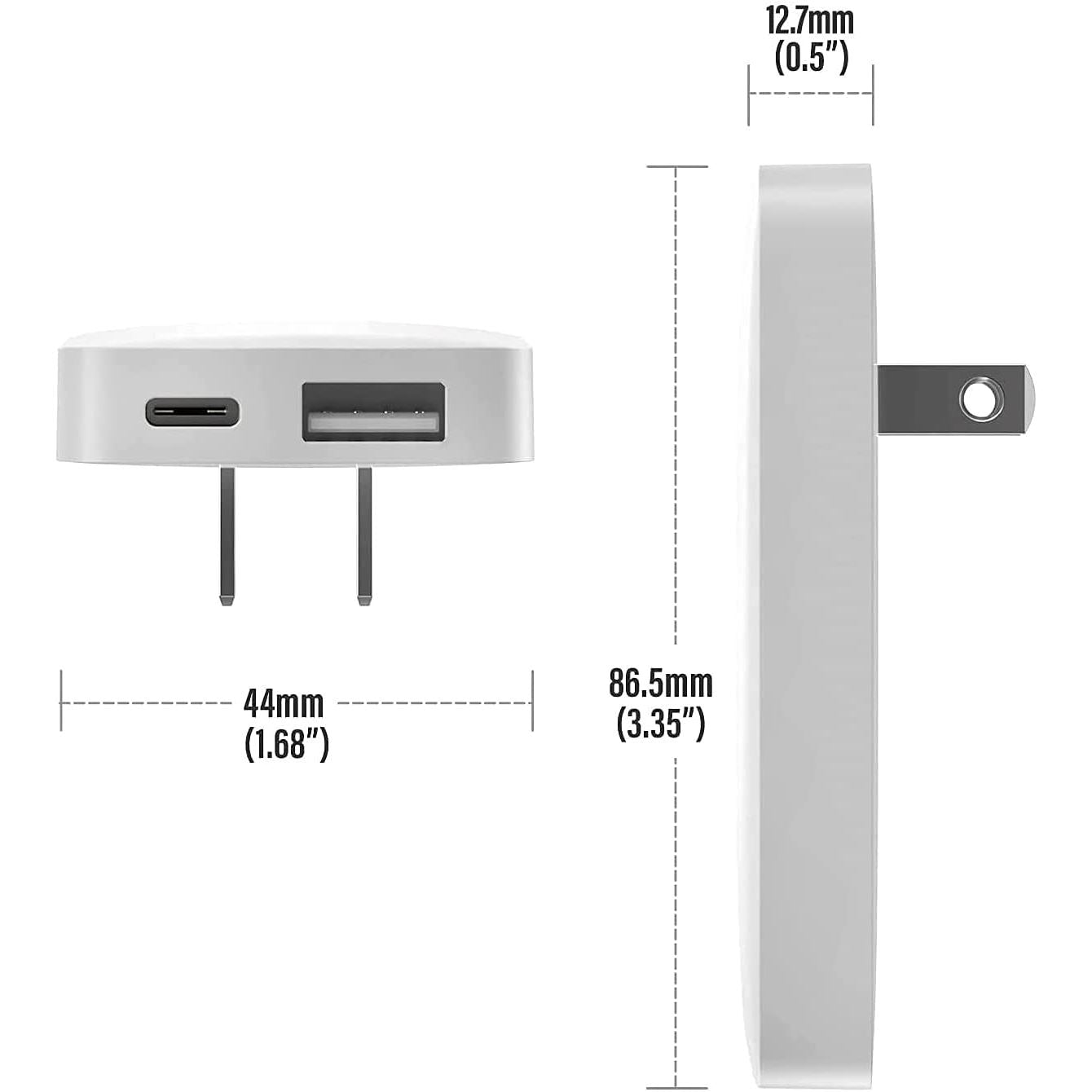 2-Pack: Type C Flat Slim Power Adapter Cheap Pice Low Shipping Fee