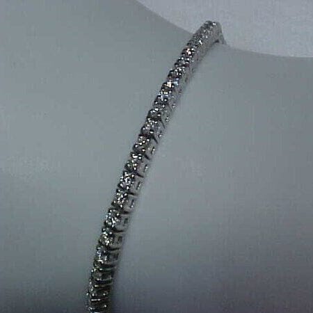 Estate 2.10CTW Natural Diamond Tennis Bracelet 14K White Gold 7 Clearance Factory Outlet