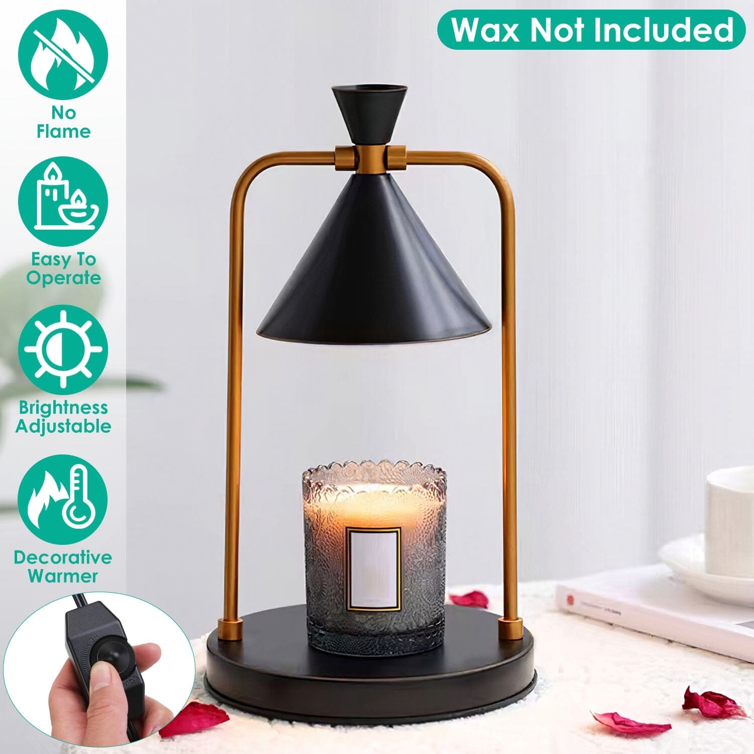 Electric Wax Melt Warmer Lamp Dimmable with 2 GU10 Bulbs Discount Shop Offer