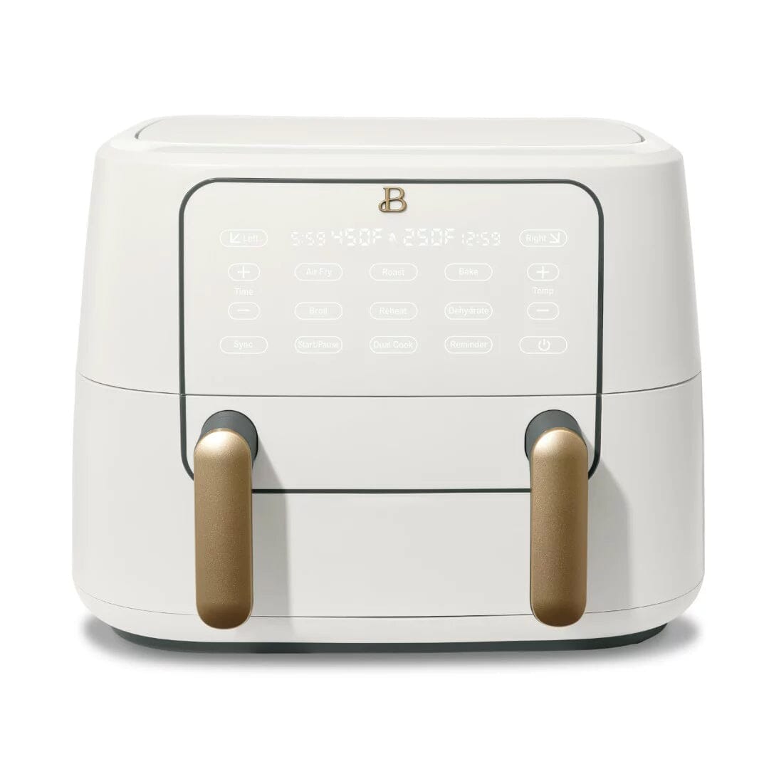 Beautiful 9 QT TriZone Air Fryer White Icing by Drew Barrymore Outlet 2025 New