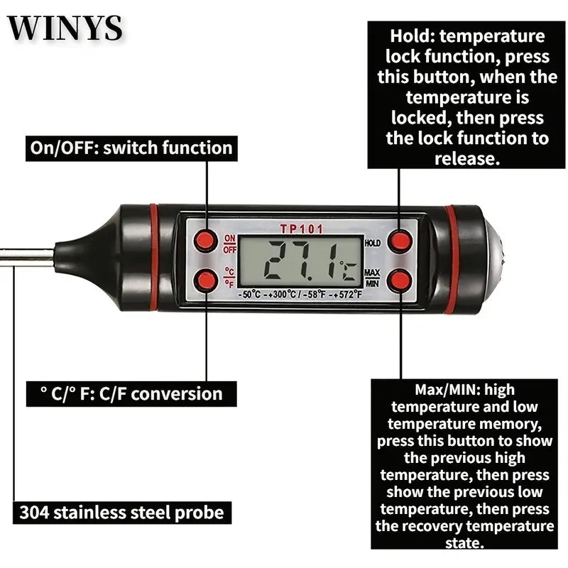 2-Piece Set: Multi-functional Thermometer Pen with High Accuracy and Instant Read Buy Authentic Online