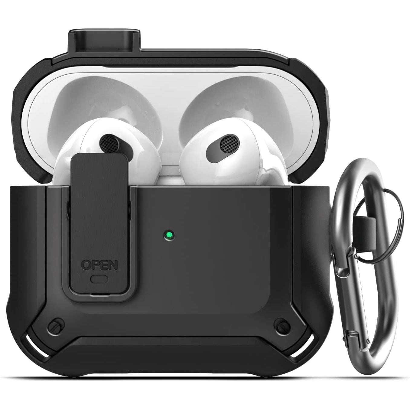 X-Armor for Airpods 3rd Generation Case with Locking Lid | Protective Carrying Pod with Carabiner Keychain (Airpods Gen 3) Sale 100% Guaranteed