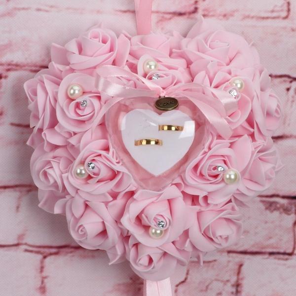 Rose Pillow Heart Cushion Ring Holder Clearance Eastbay