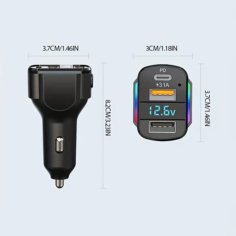 3-in-1 65W 3-port USB PD Fast Car Charger Buy Cheap Fake