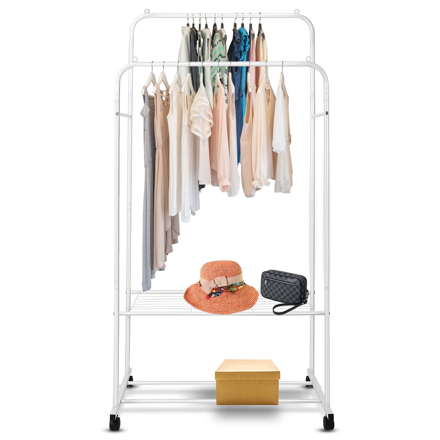 Garment Hanging Rack Clothing Rail Organizer Cheap Sale New