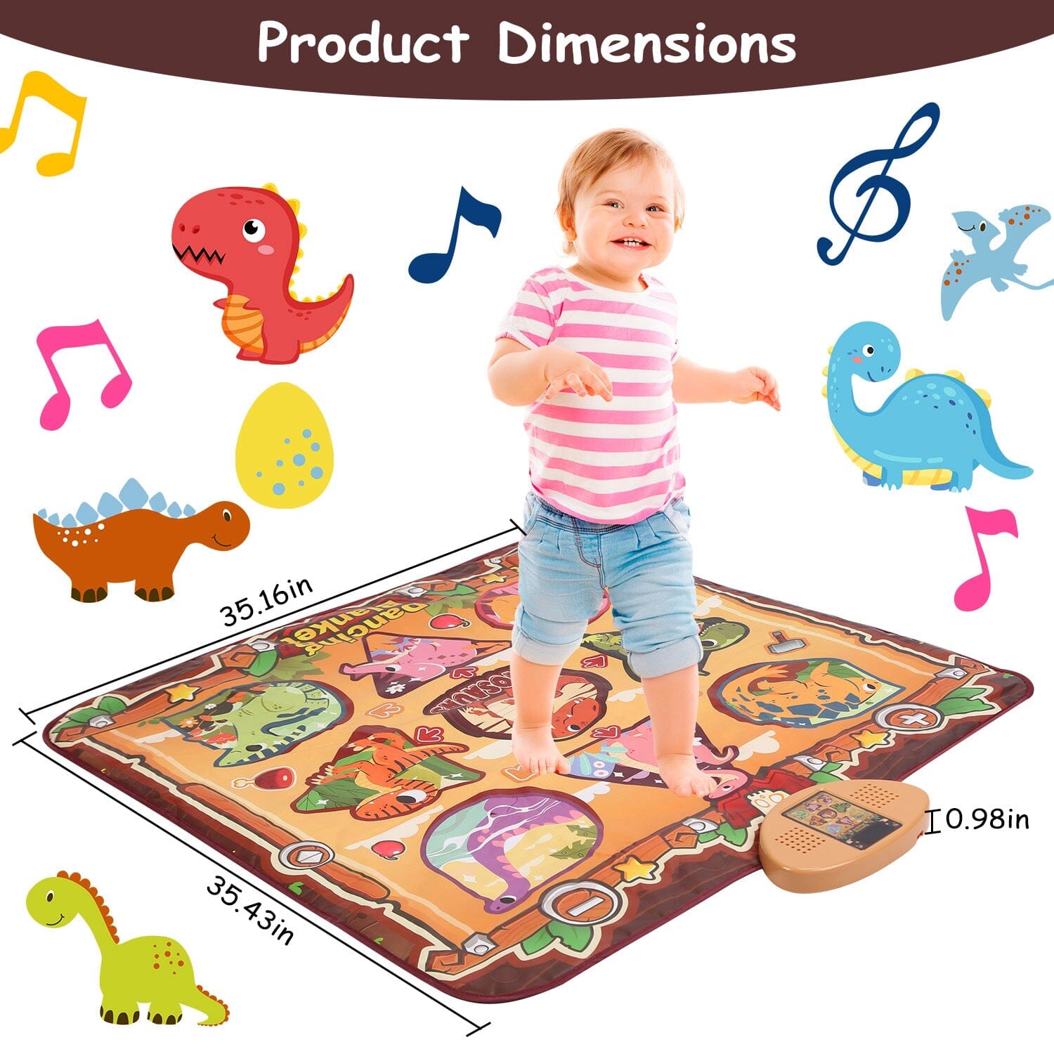 Kids Electronic Music Dance Pad with 6 Modes Outlet Pay With Paypal