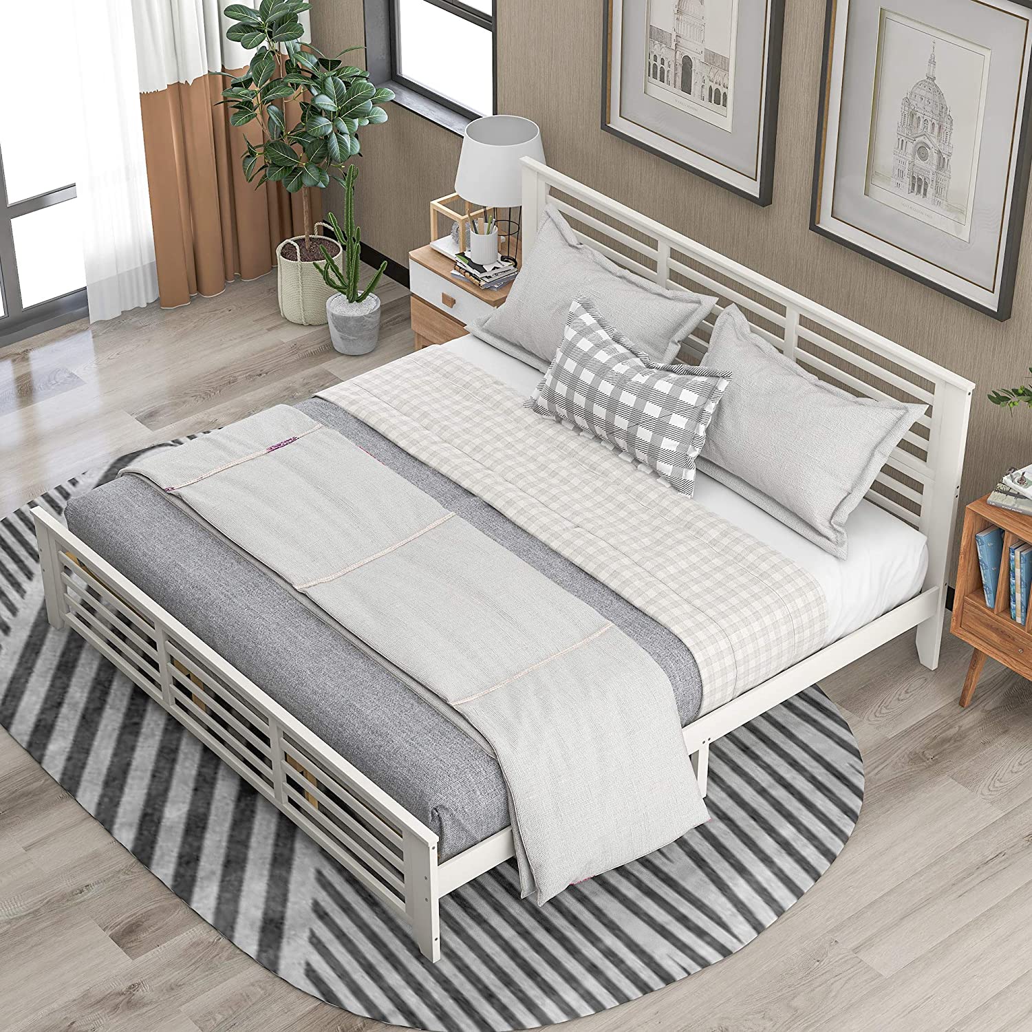 Solid Wood Platform Bed Frame Discounts