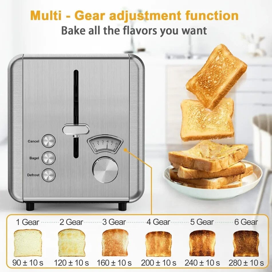 WHALL KST022GU Toasters 2 Slice Best Rated Prime - Stainless Steel (Refurbished) Get Authentic For Sale