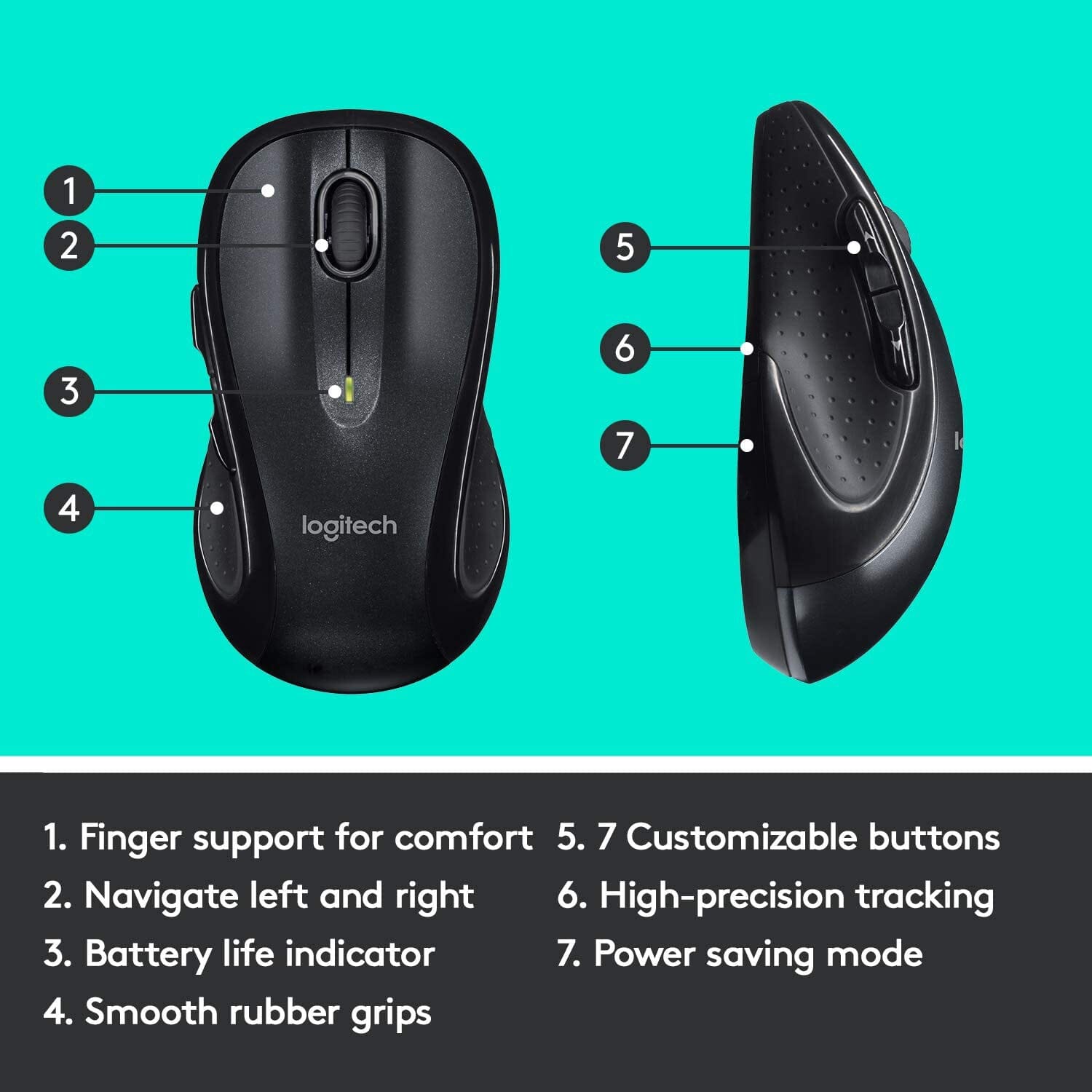 Logitech M510 Wireless Computer Mouse w/Unifying Receiver (Refurbished) Cheap Sale Fashionable