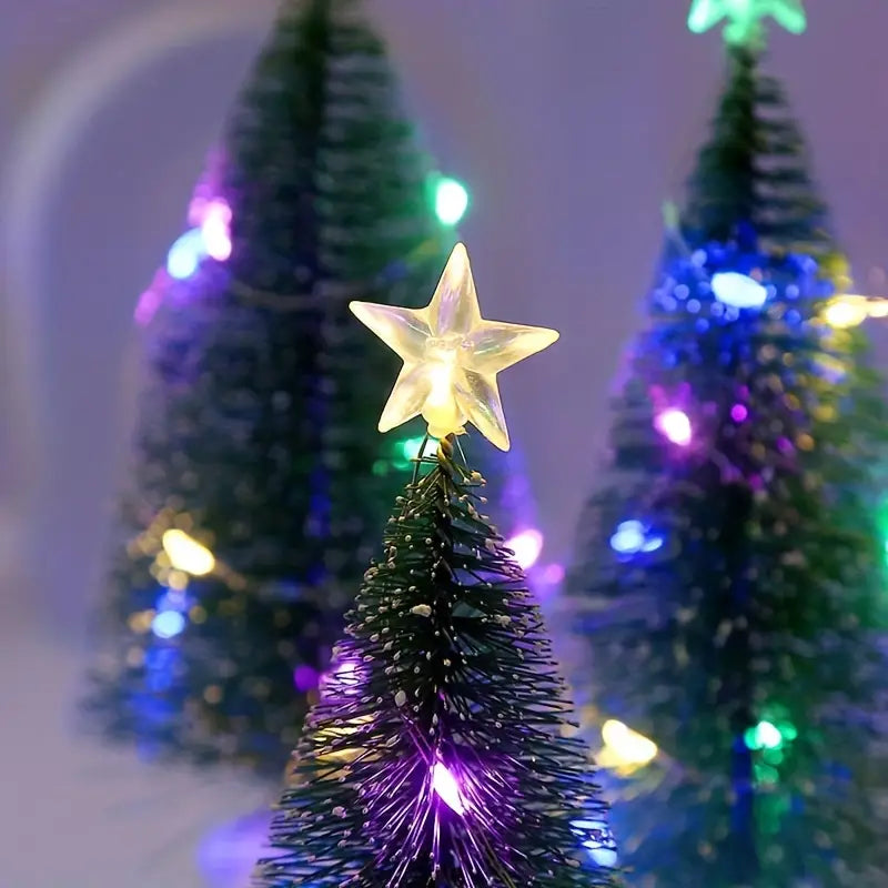 Mini Lighted Colorful Christmas Tree with LED Night Light Acrylic Artificial Sale 100% Authentic